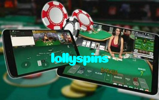 lollyspins casino presented on mobile device in Pakistan with slots and live games